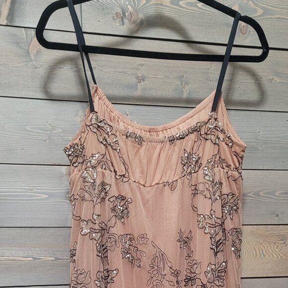 Anthropologie Dress Size Small Long Maeve Pink and Black - Picture 3 of 12